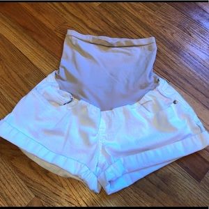 WHITE Oh Baby by Motherhood Maternity Shorts